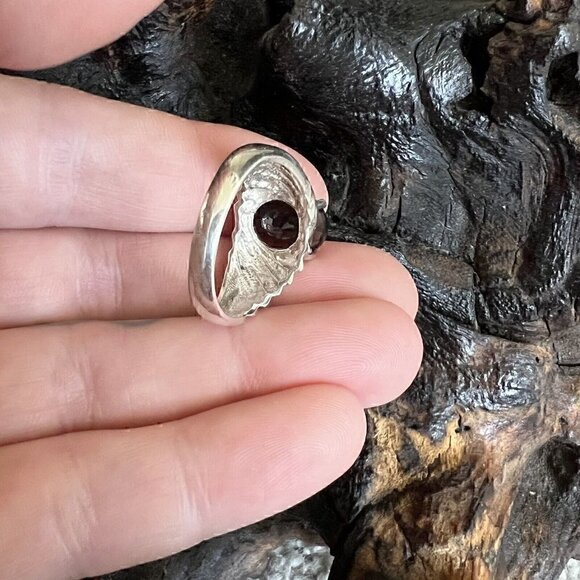 Vintage Clyde Duneier 3.63 ct Oval Smoky Quartz Ring Size 9 Sterling Silver CID - Picture 10 of 13